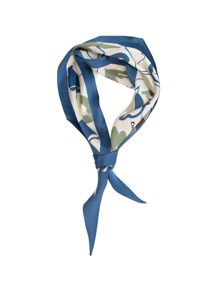 Chowxiaodou Rainbow Girl Satin Silk Rhombic Scarf/Simple Retro/44043