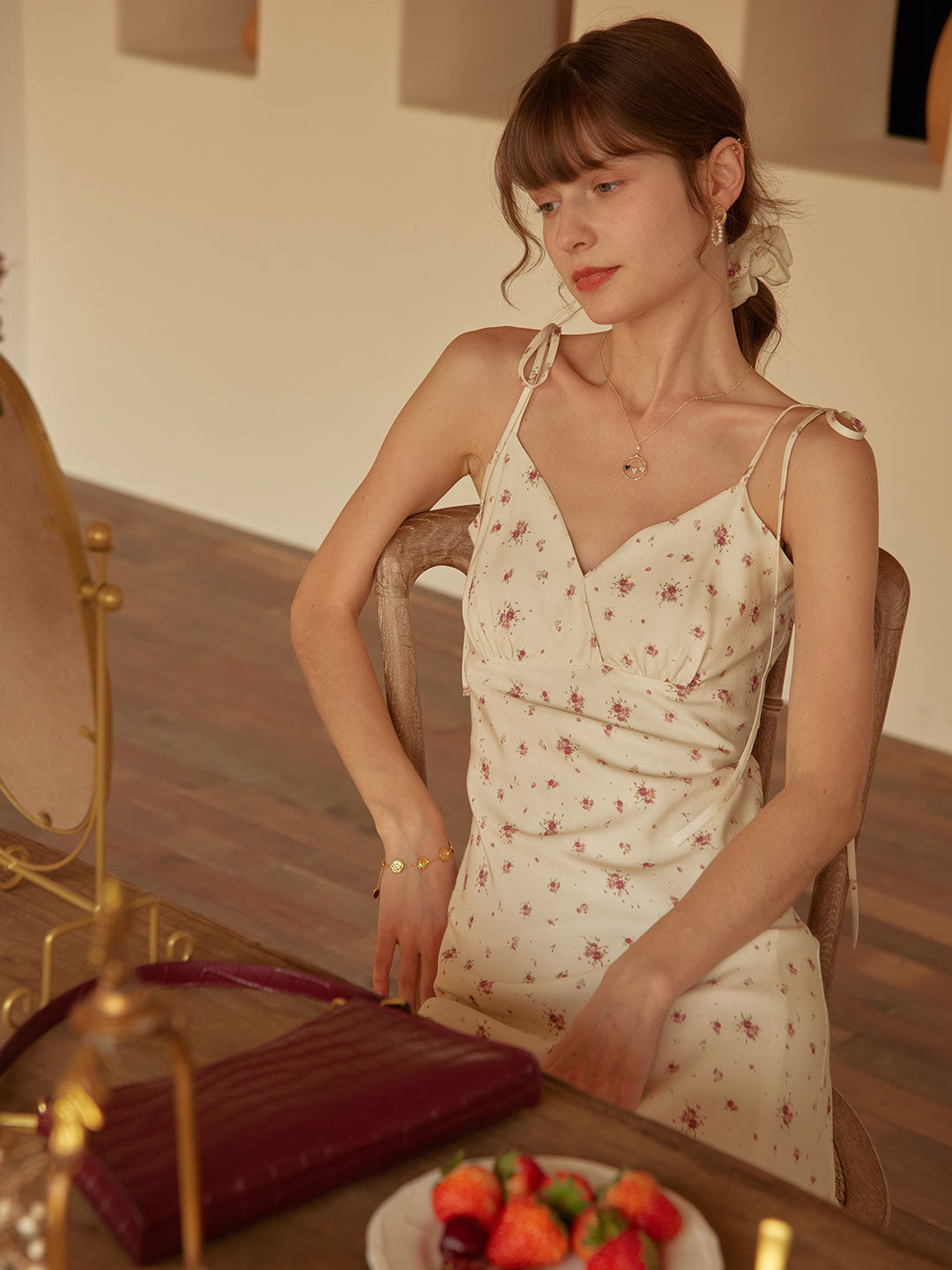 Rosalina Floral Slip Dress/Simple Retro/55053