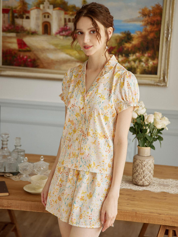 Annie Butterfly Printed Pyjama Top/Simple Retro/66007