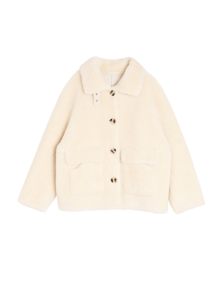 Aspyn Plush Teddy Coat/Simple Retro/55113