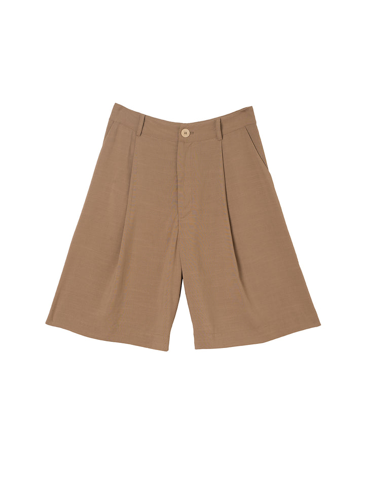 Paine Khaki Casual Shorts/SIMPLE RETRO