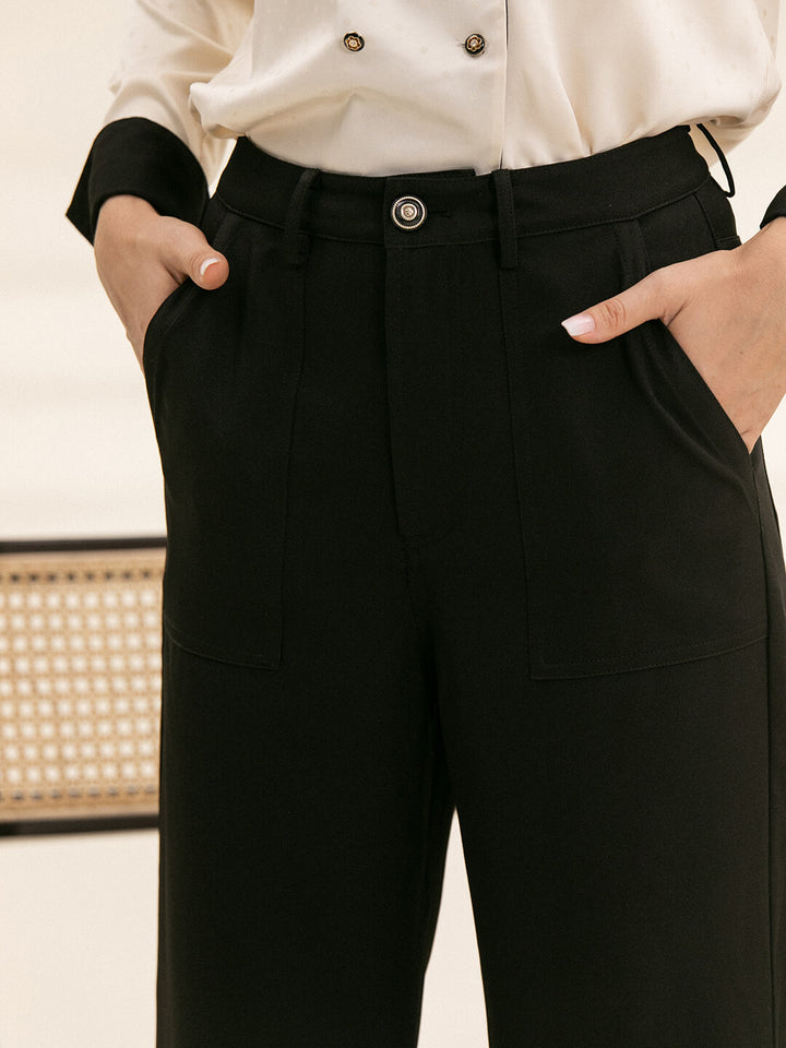 Oaklee Bell-bottomed Corduroy Trousers/ Simple Retro/ 11294
