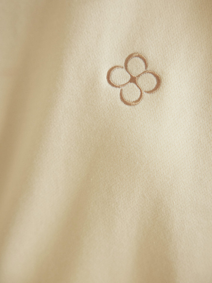 Ellie Logo Embroidered Yellow Sweatshirt/simpleretro