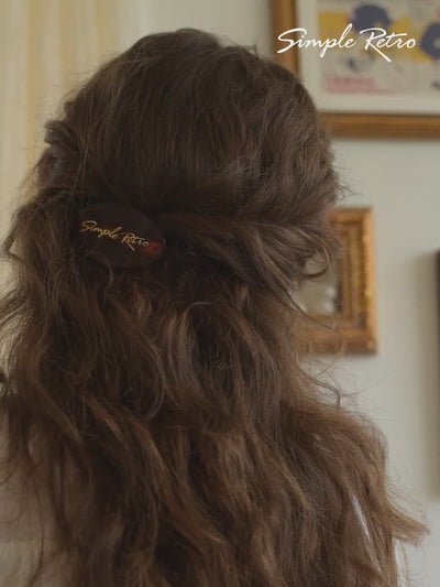 Retro Brown Hair Clips/Simple Retro/33430