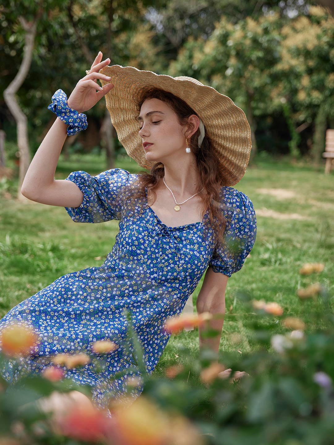 Juli Floral Mini Tea Dress