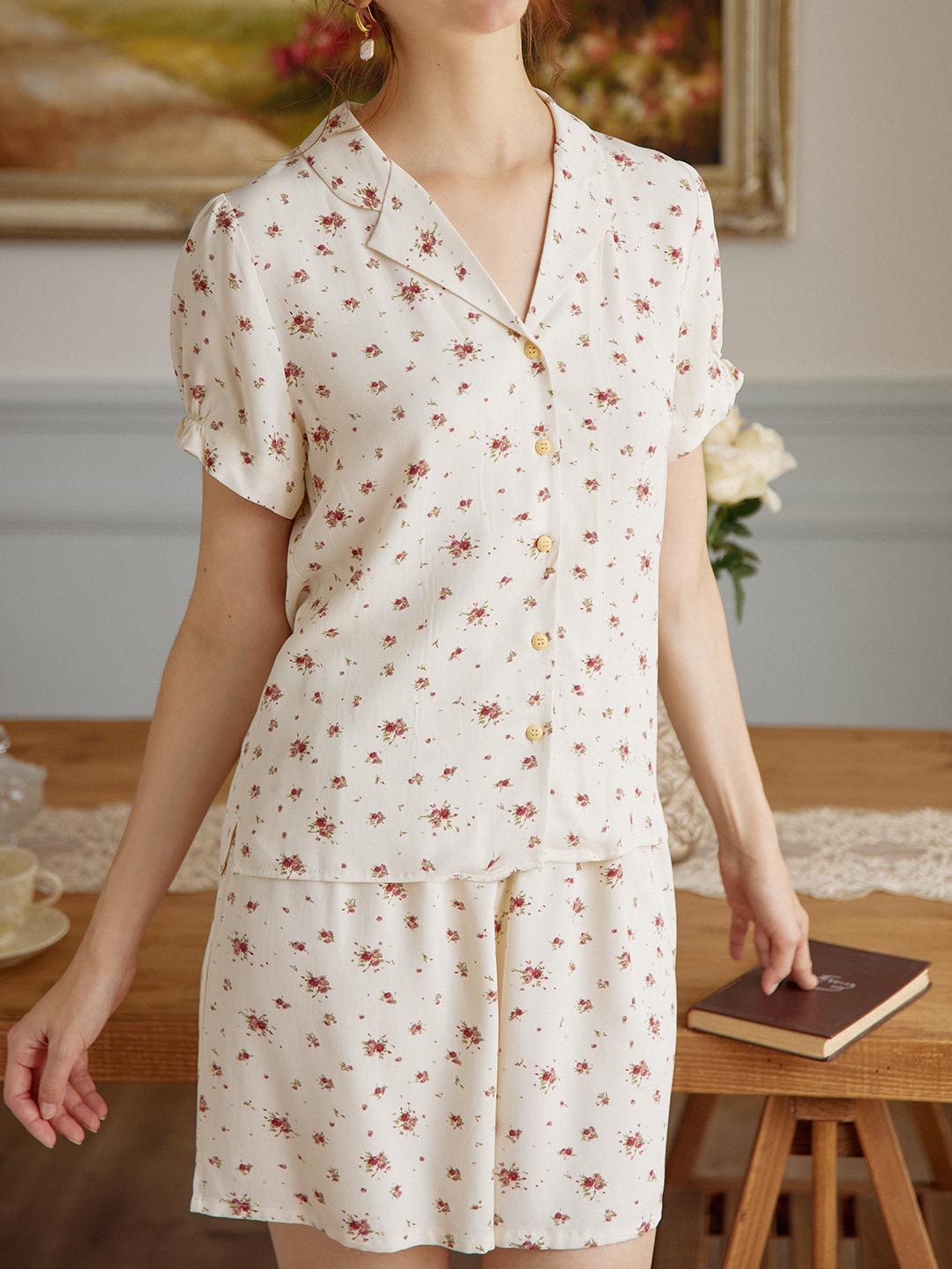 Women's Lantern Sleeve O-Neck Cotton Linen Blouse – Linen Shirts Canada 🍁