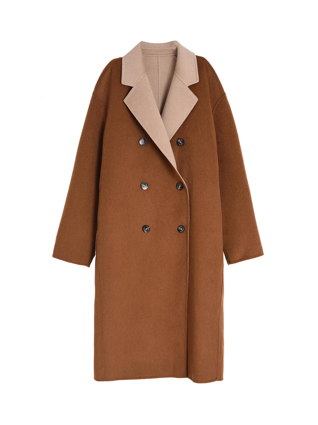 Lilah Double Side Wear Long Coat/Simple Retro/77006