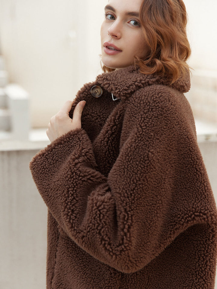 Aspyn Plush Teddy Coat/Simple Retro/55113