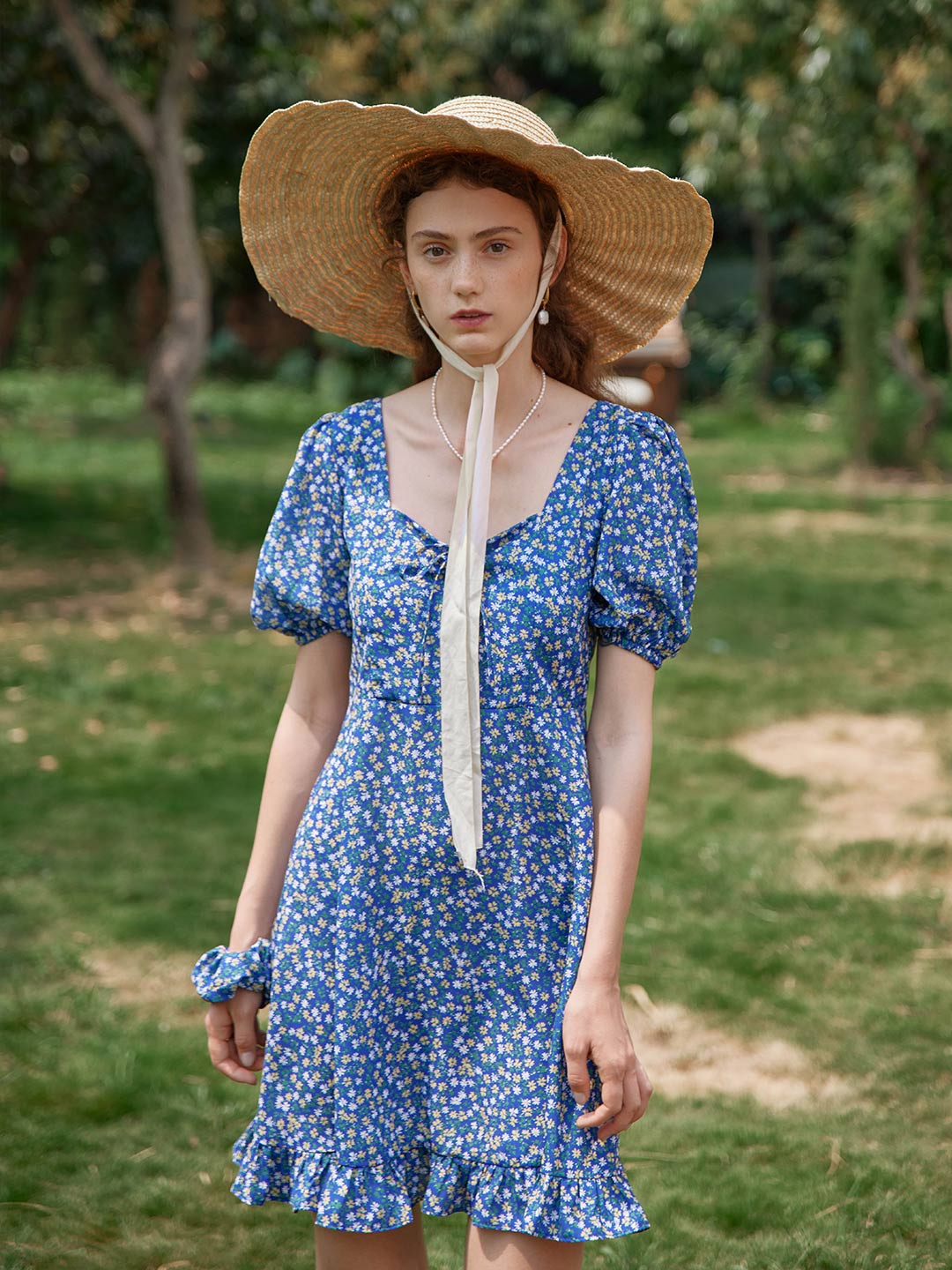 Juli Floral Mini Tea Dress