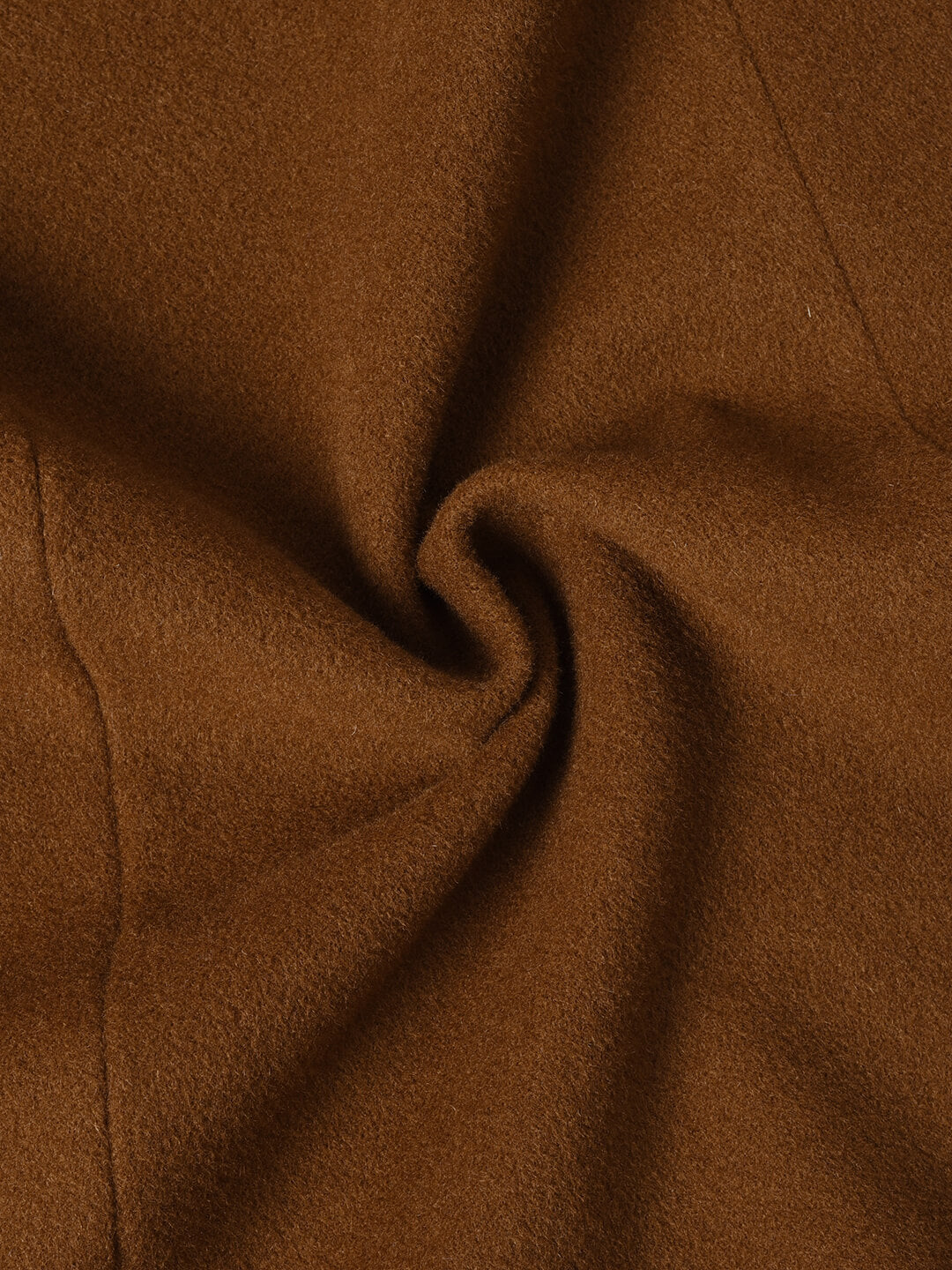 Bella Vintage 100% Wool Caramel Long Coat/Simple Retro/77007