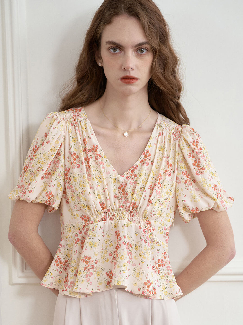 Luciana - Tropical Floral Blouse main image 0