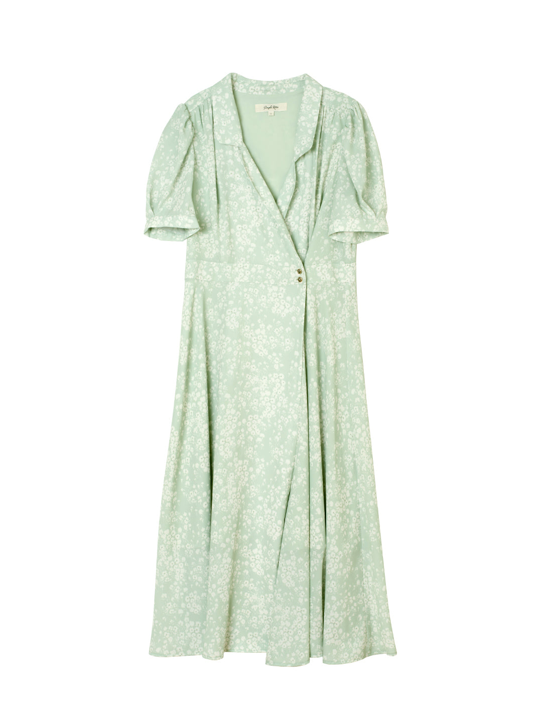 Makenna French Small Lapel Floral Dress