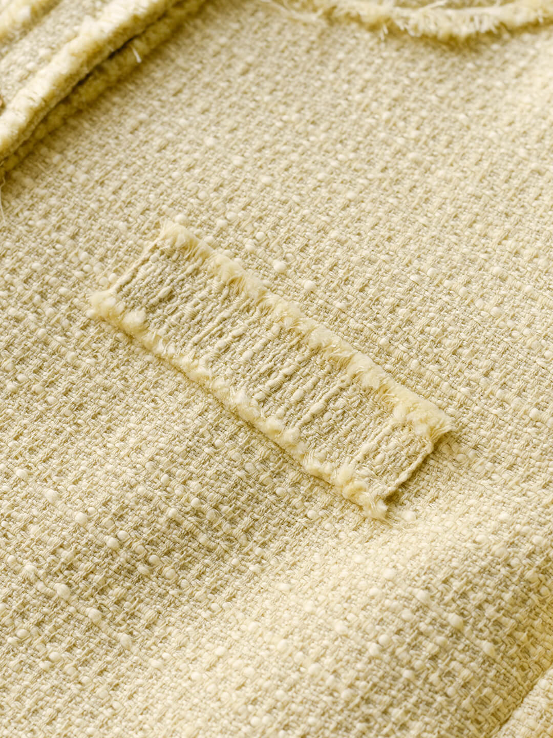 Aitana Yellow Brushed Tweed Jacket