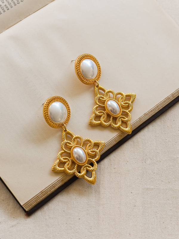 Macaron Glazed Pearl Earrings