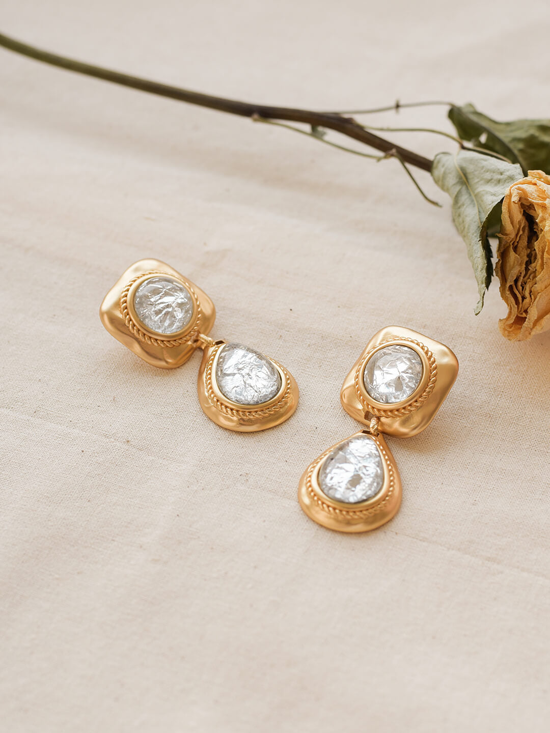 Macaron Golden Earrings