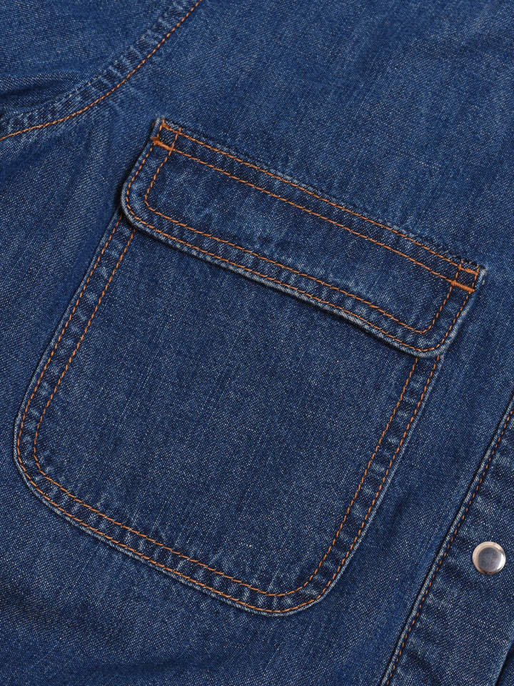 Layla Blue Denim Shirt/simpleretro