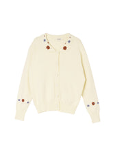 Handmade Apricot Lace Cardigan With V Neck And Hollow Out Button Details For Spring main image 1